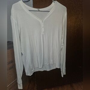 Skims Women's Cream Long Sleeve Top Size 2XL but Runs Small!
